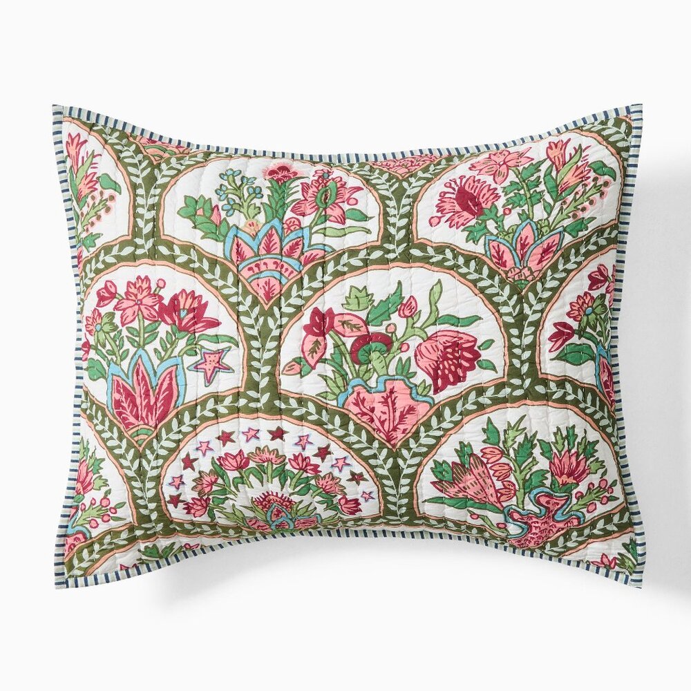 West Elm x Rhode Mushroom Print Reversible Shams - Standard Size - Brand New